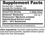 Feel Good Superfoods Berberine Phytosome 500mg capsules on a table