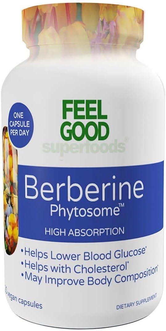 Feel Good Superfoods Berberine Phytosome 500mg front view