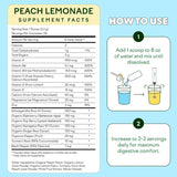 Feel Goods daily wellness Icon Peach Lemonade Drink Mix lifestyle shot