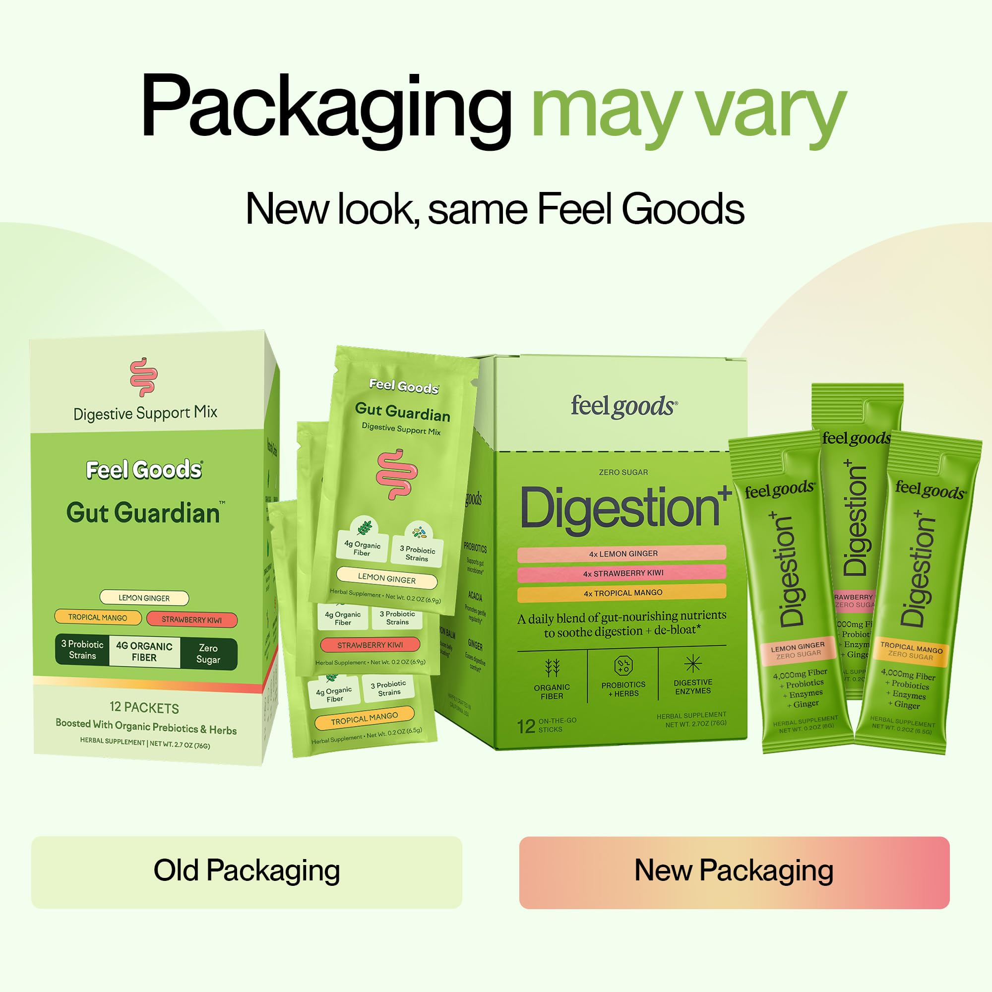 Feel Goods Gut Guardian powder mixed in a glass of water