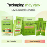 Feel Goods Gut Guardian powder mixed in a glass of water