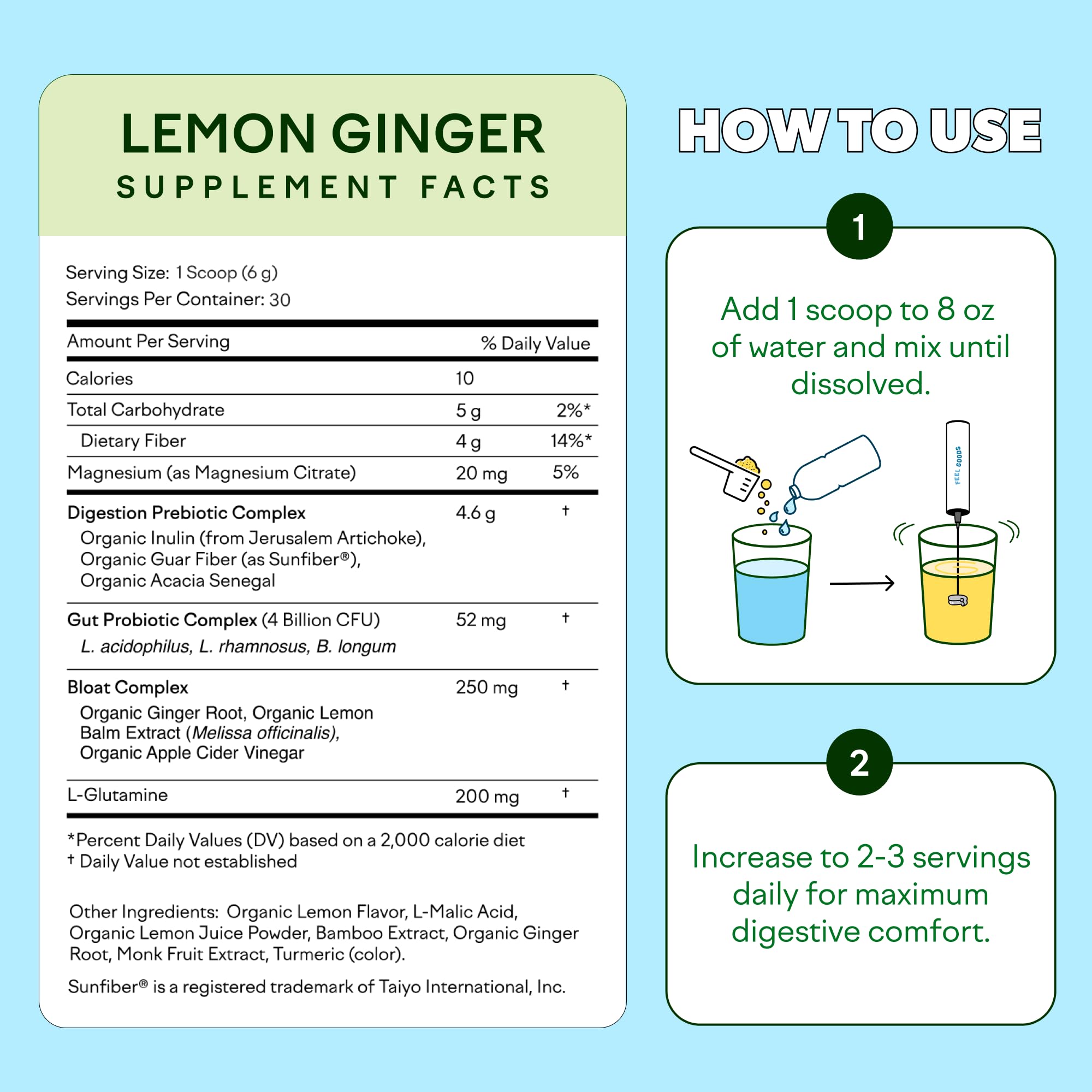 Feel Goods Lemon Ginger daily Support Powder lifestyle scene