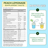 Feel Goods Peach Lemonade daily wellness Support Drink Mix travel-size stick packs