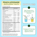 Feel Goods Peach Lemonade daily wellness Support Drink Mix with fresh fruits
