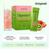 Feel Goods Strawberry Kiwi daily Support Powder stick pack close-up