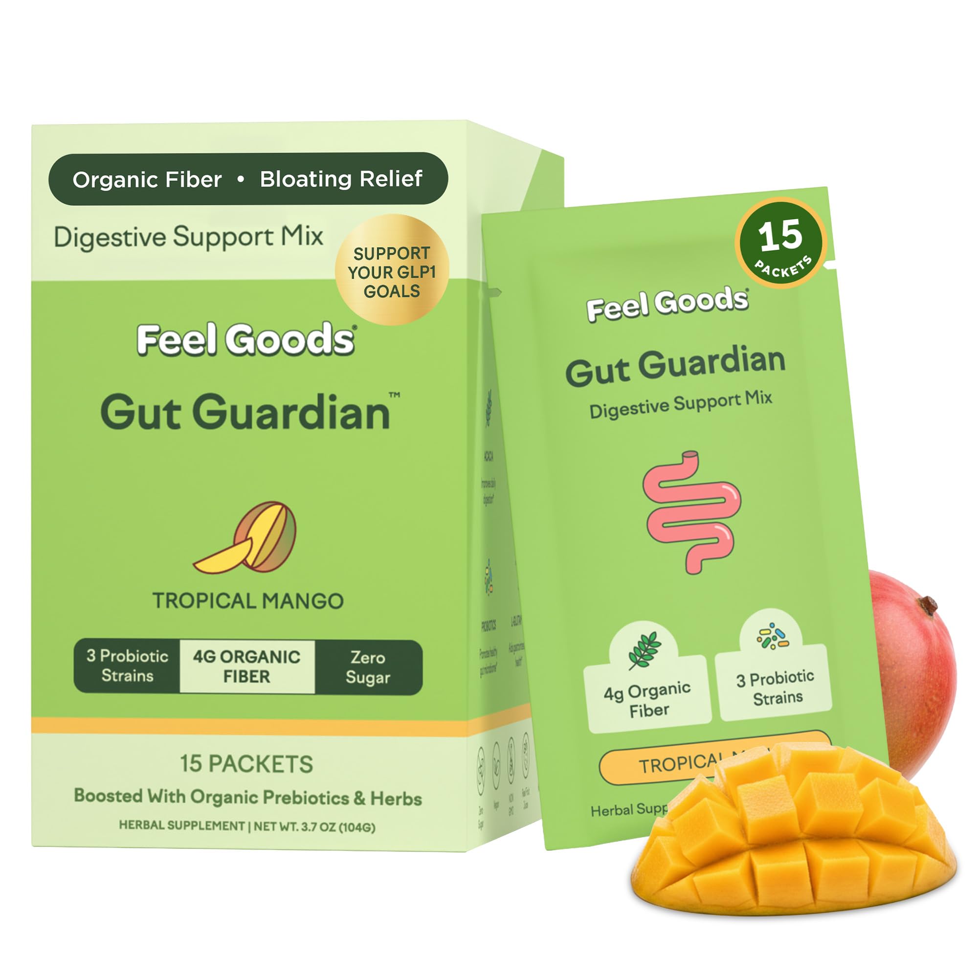 Feel Goods Tropical Mango daily Support Powder box front view
