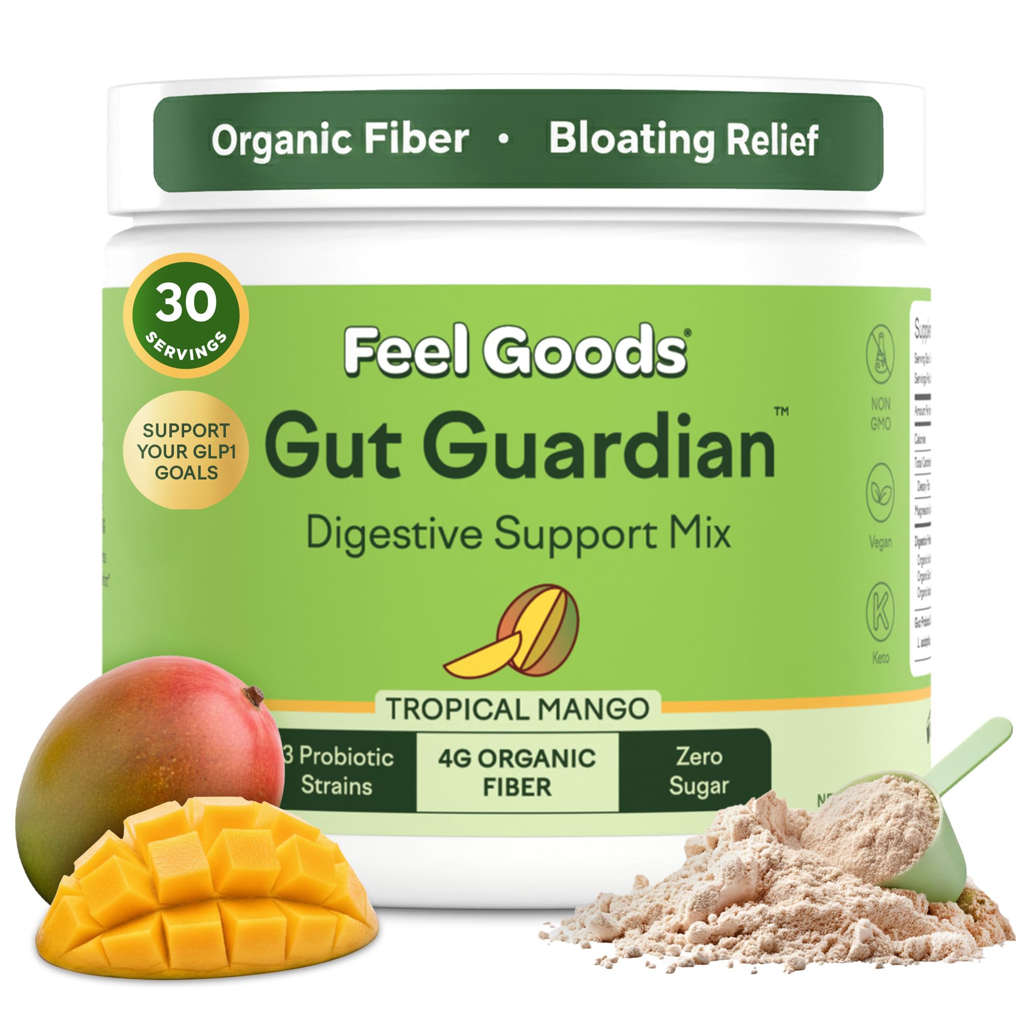 Feel Goods Tropical Mango daily Support Powder packaging front view
