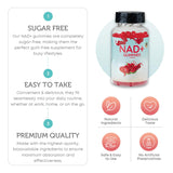 FEMGAIN NAD+ Gummies 200g lifestyle scene with person holding gummies