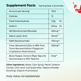 FEMGAIN NAD+ Gummies 200g side view showing gummy texture