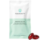 Femininity Smooth as Silk Omega 7 Softgels front view with packaging