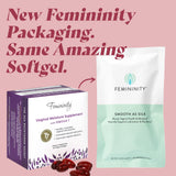 Femininity Smooth as Silk Omega 7 Softgels packaging details