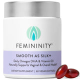 Femininity Smooth as Silk+ Omega 7 Supplement 60 Softgels front view