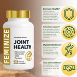 FEMINIZE Chondroitin Joint Support Supplement capsules on a table