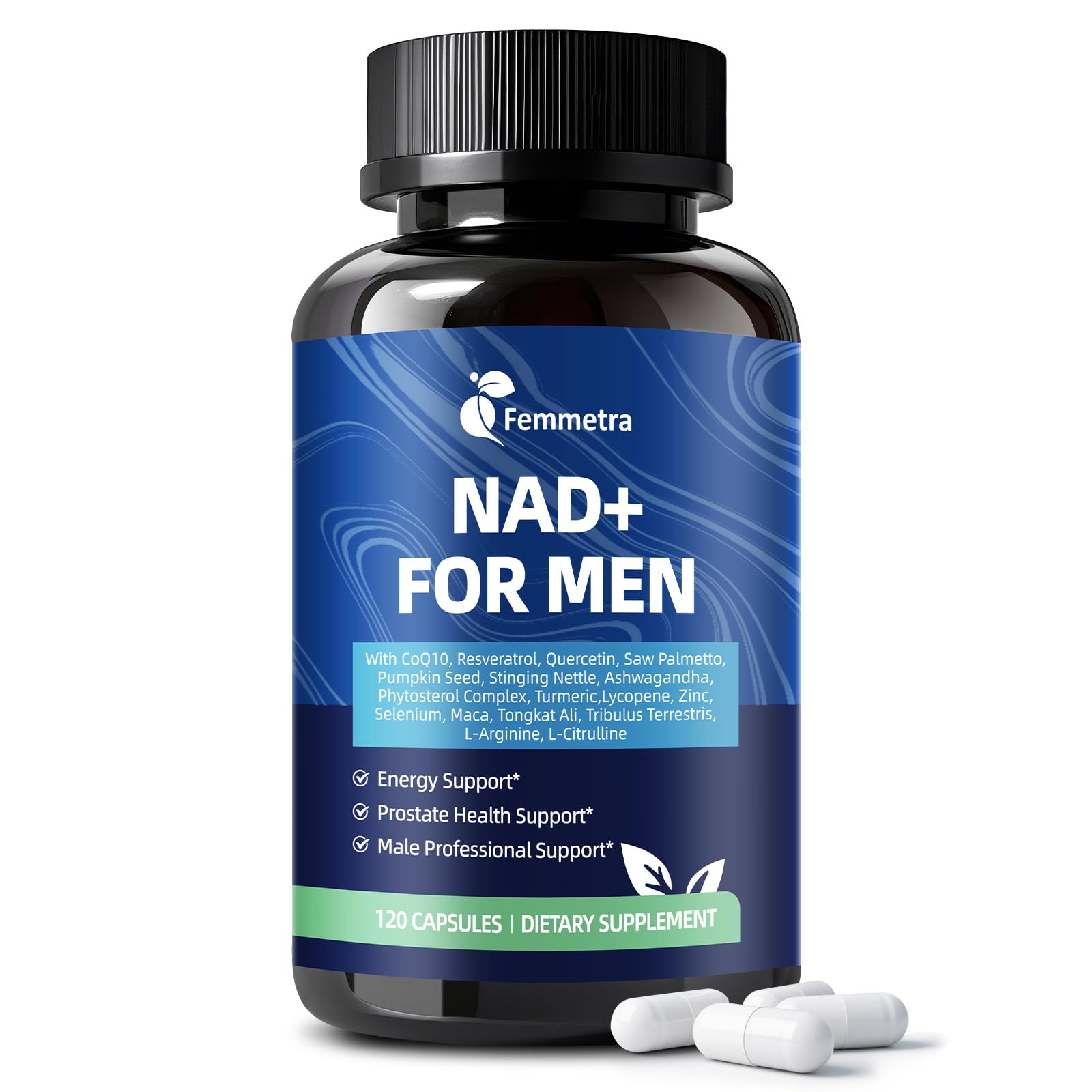 Femmetra Advanced NAD+ Resveratrol Supplement front view