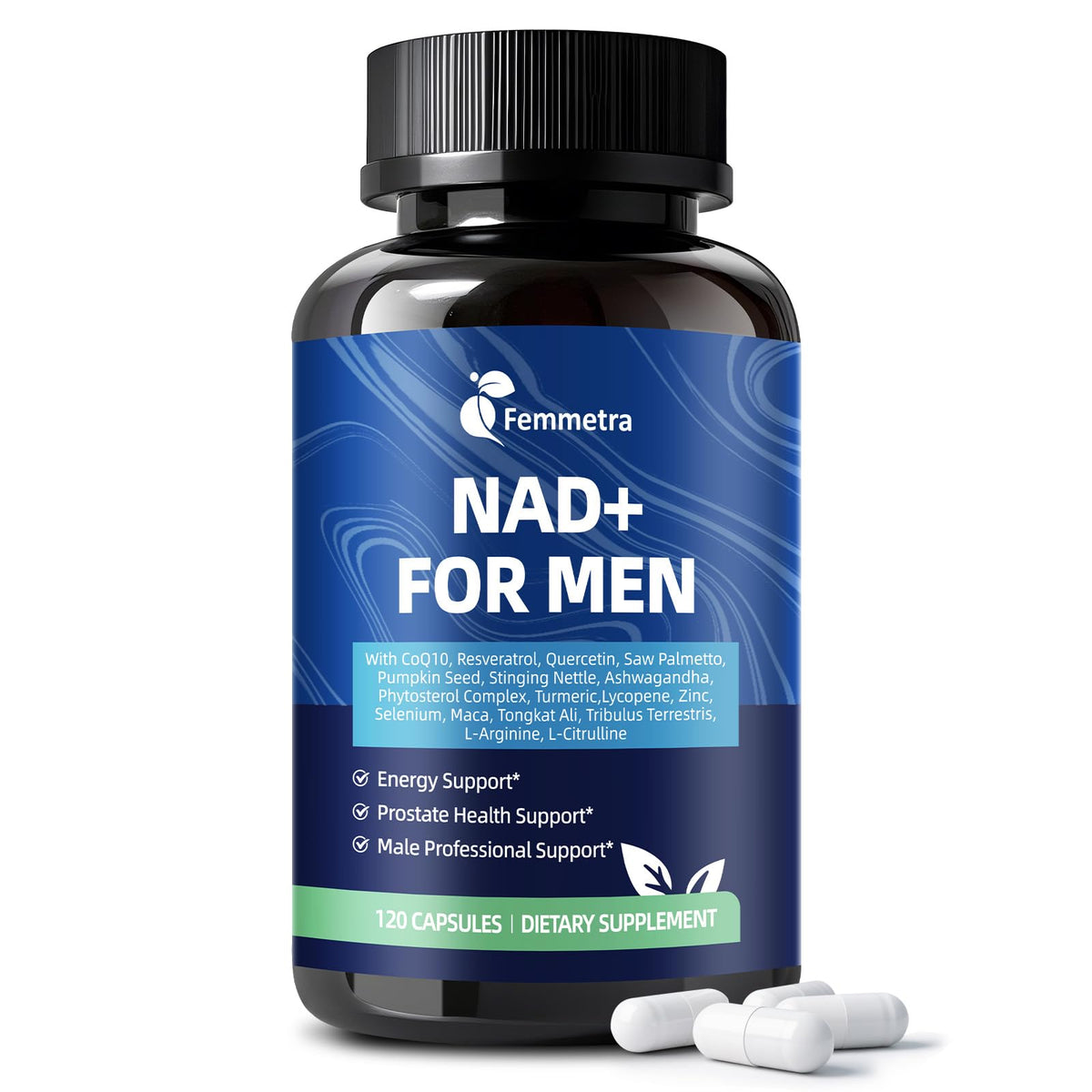 Femmetra Advanced NAD+ Resveratrol Supplement front view