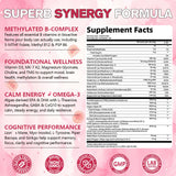 Femmetra B-Complex Gummies nutritional information on the label