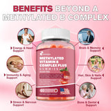 Femmetra B-Complex Gummies side view of bottle