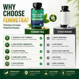 Femmetra Complete Daily Capsules on a wooden table