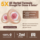 Femmetra Herbal Cleanse Drops 23-In-1 Formula ingredients list