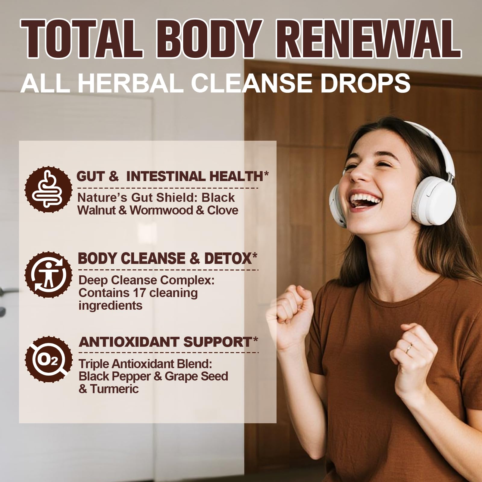 Femmetra Herbal Cleanse Drops bottle with dropper