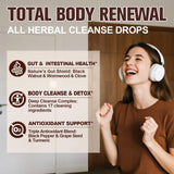 Femmetra Herbal Cleanse Drops bottle with dropper