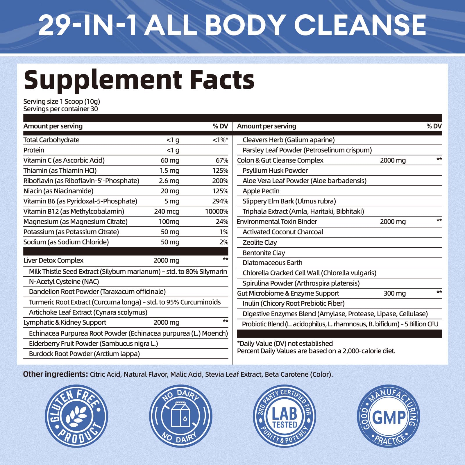 Femmetra Milk Thistle Cleanse Powder serving suggestion