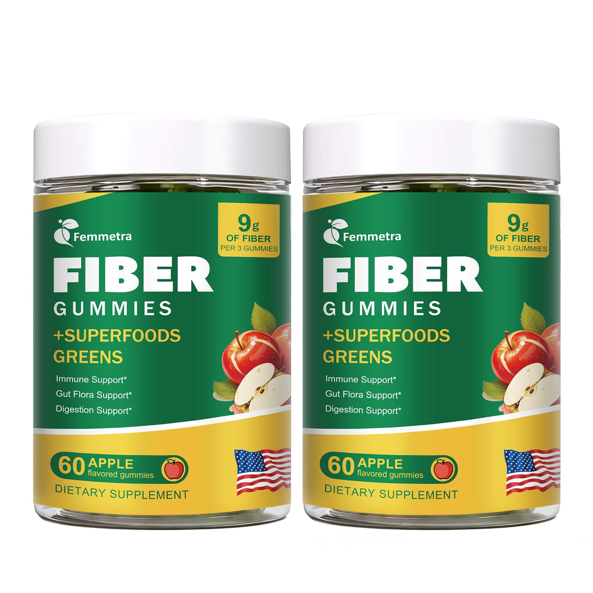 Femmetra Prebiotic Fiber Gummies 590g front view