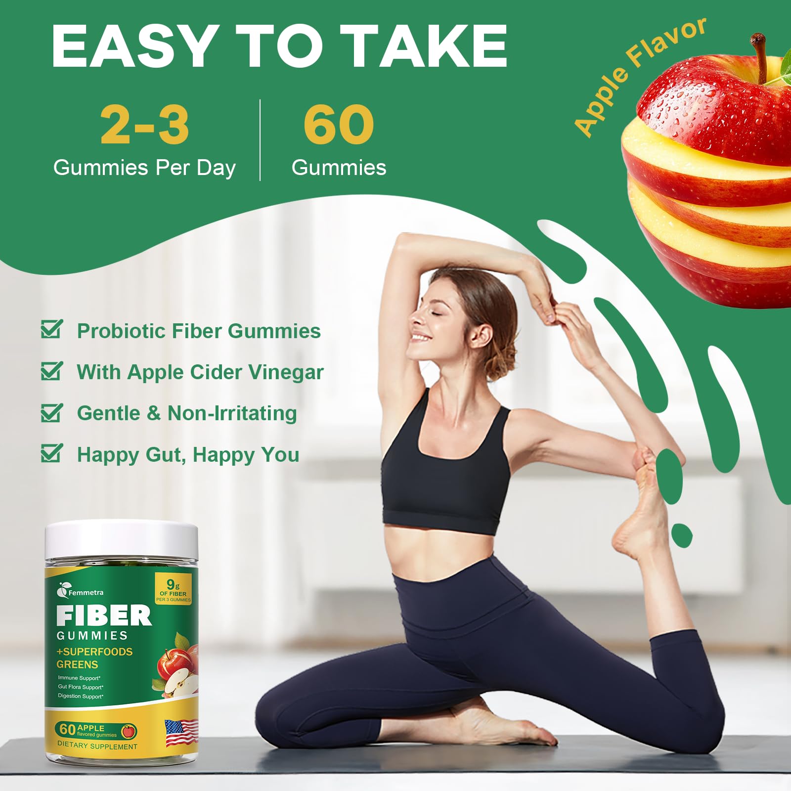 Femmetra Prebiotic Fiber Gummies ingredients list