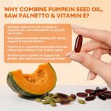 Femmetra Pumpkin Seed Oil Softgels on a wooden table