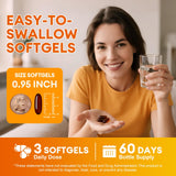 Femmetra Pumpkin Seed Oil Softgels with lifestyle scene