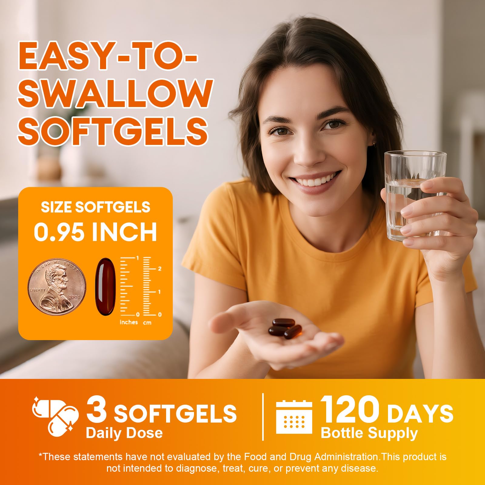 Femmetra Pumpkin Seed Oil Softgels with measuring spoon