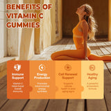 Femmetra Vitamin C Gummies with nutritional information