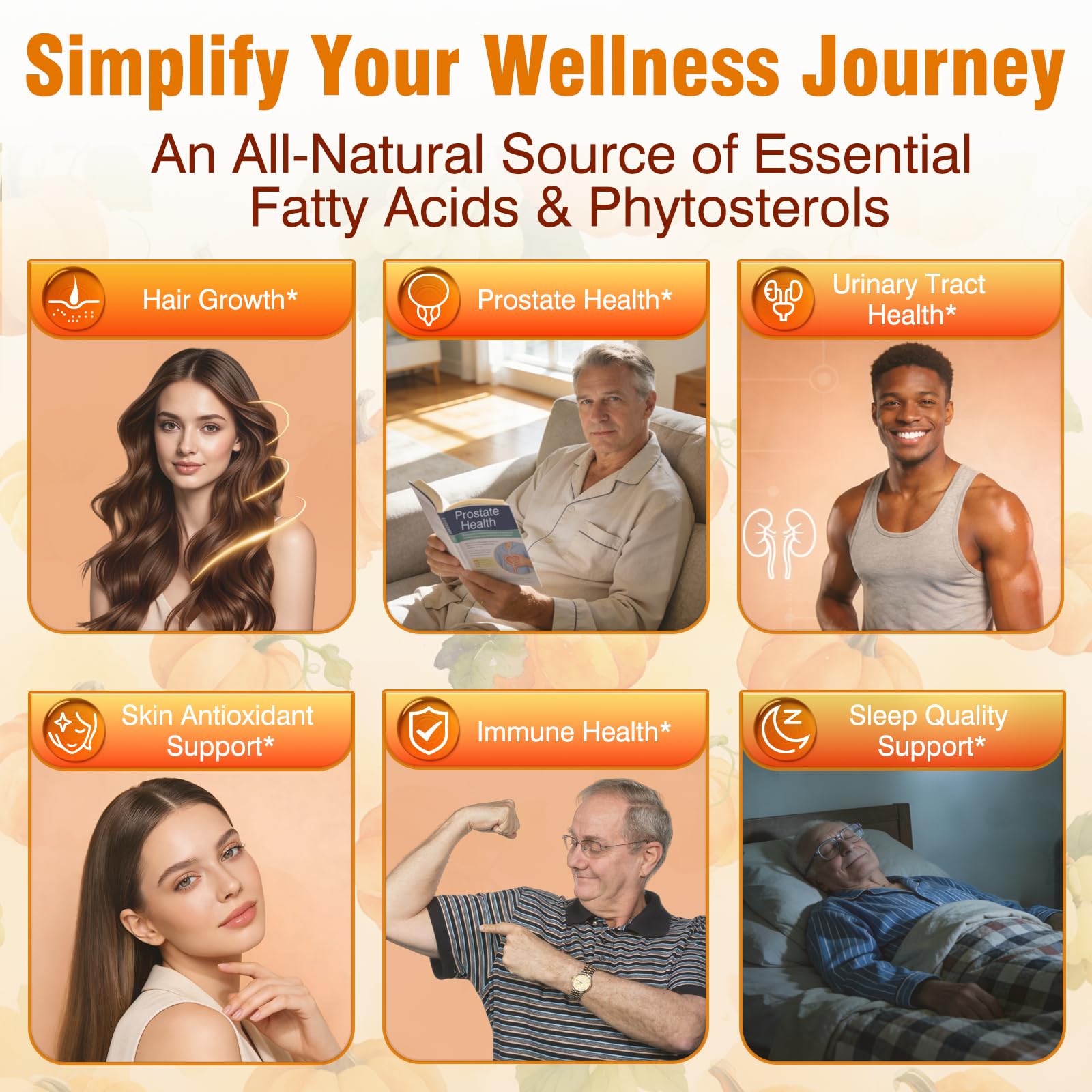 Fenolutra Pumpkin Seed Oil softgels arranged on a table
