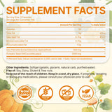 Fenolutra Pumpkin Seed Oil with Saw Palmetto softgels with measuring spoon