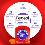 Feosol Complete Iron Supplement Caplets 28mg lifestyle scene