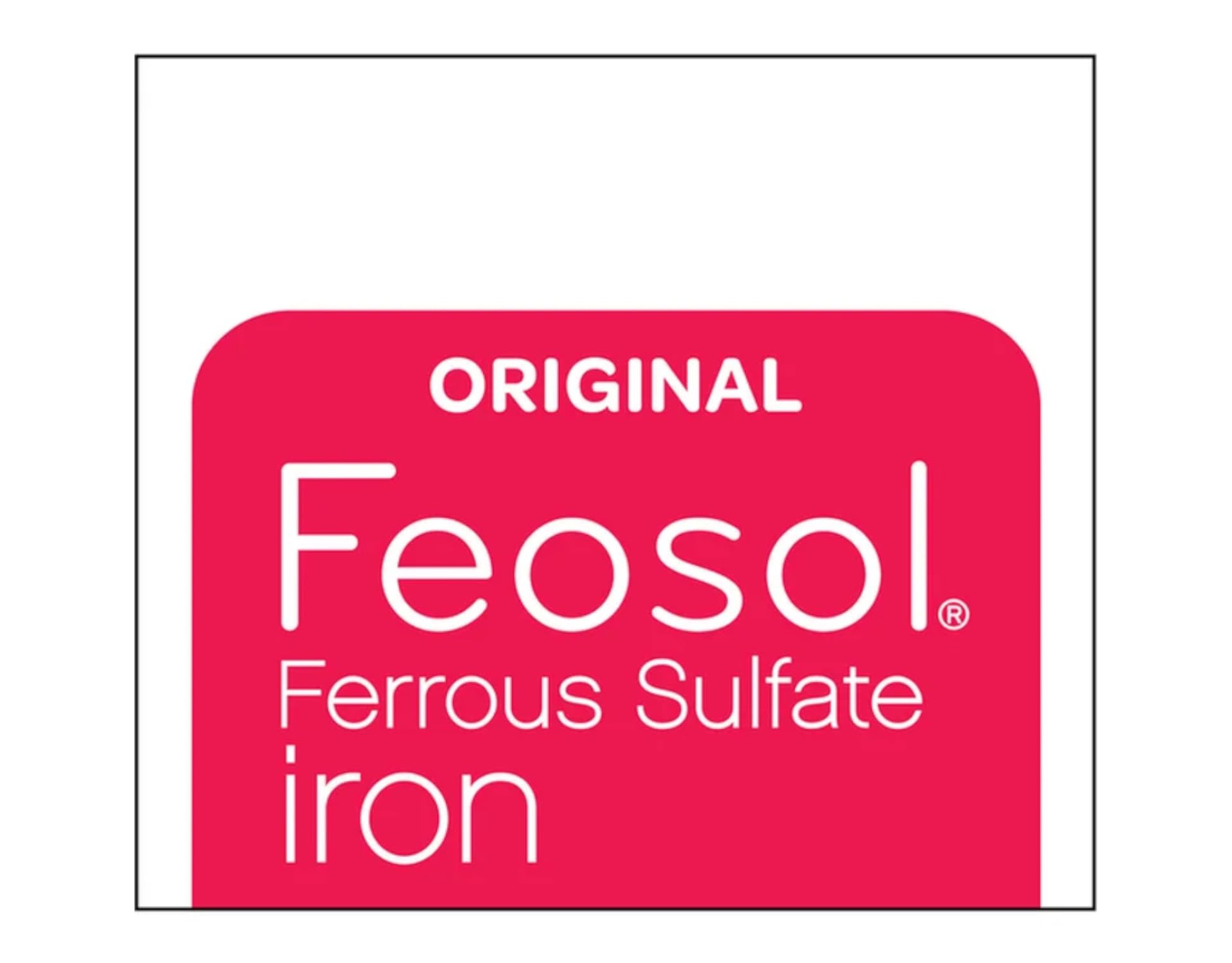 Feosol Iron Supplement 325mg Ferrous Sulfate tablet close-up