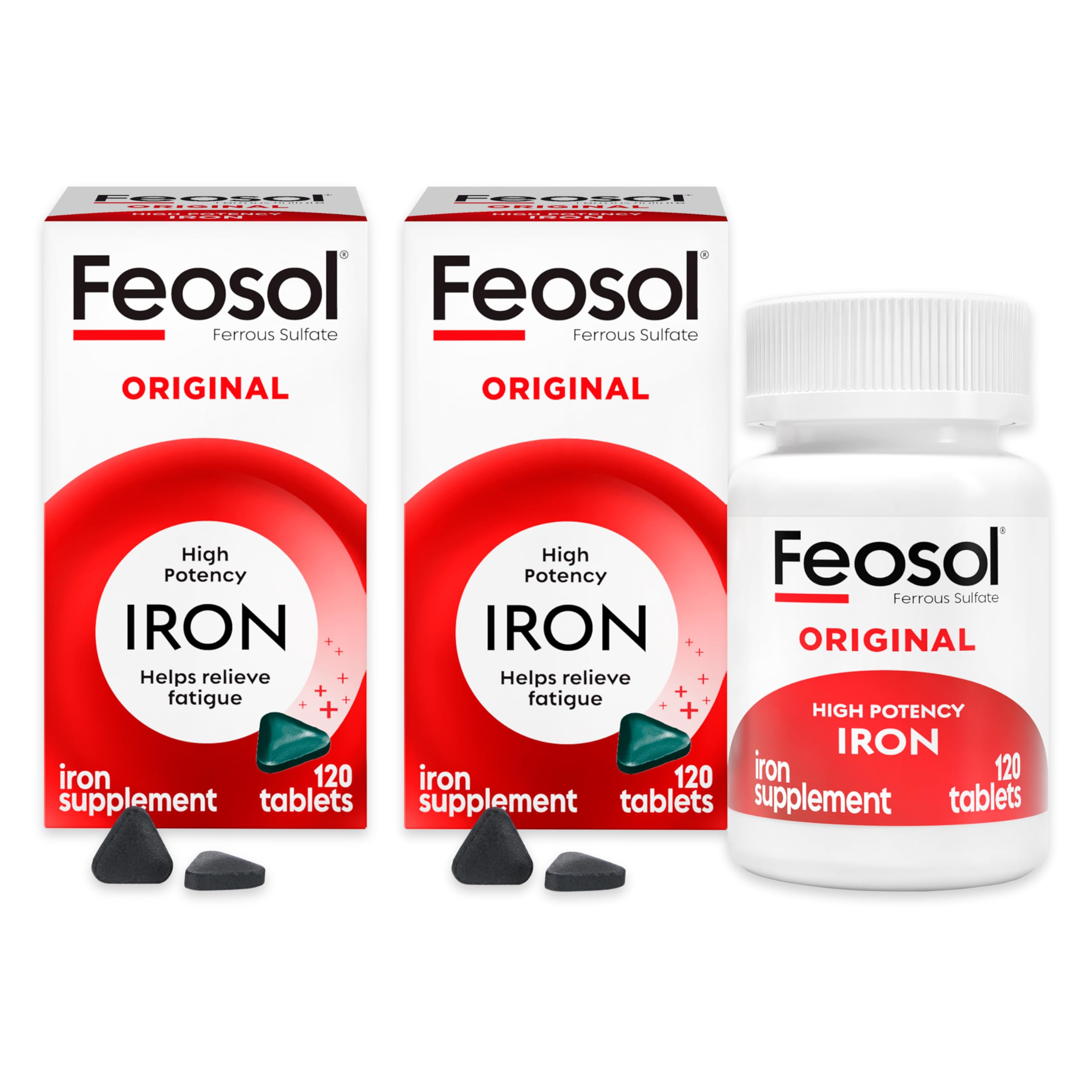 Feosol Original Iron Supplement 240 tablets bottle front view