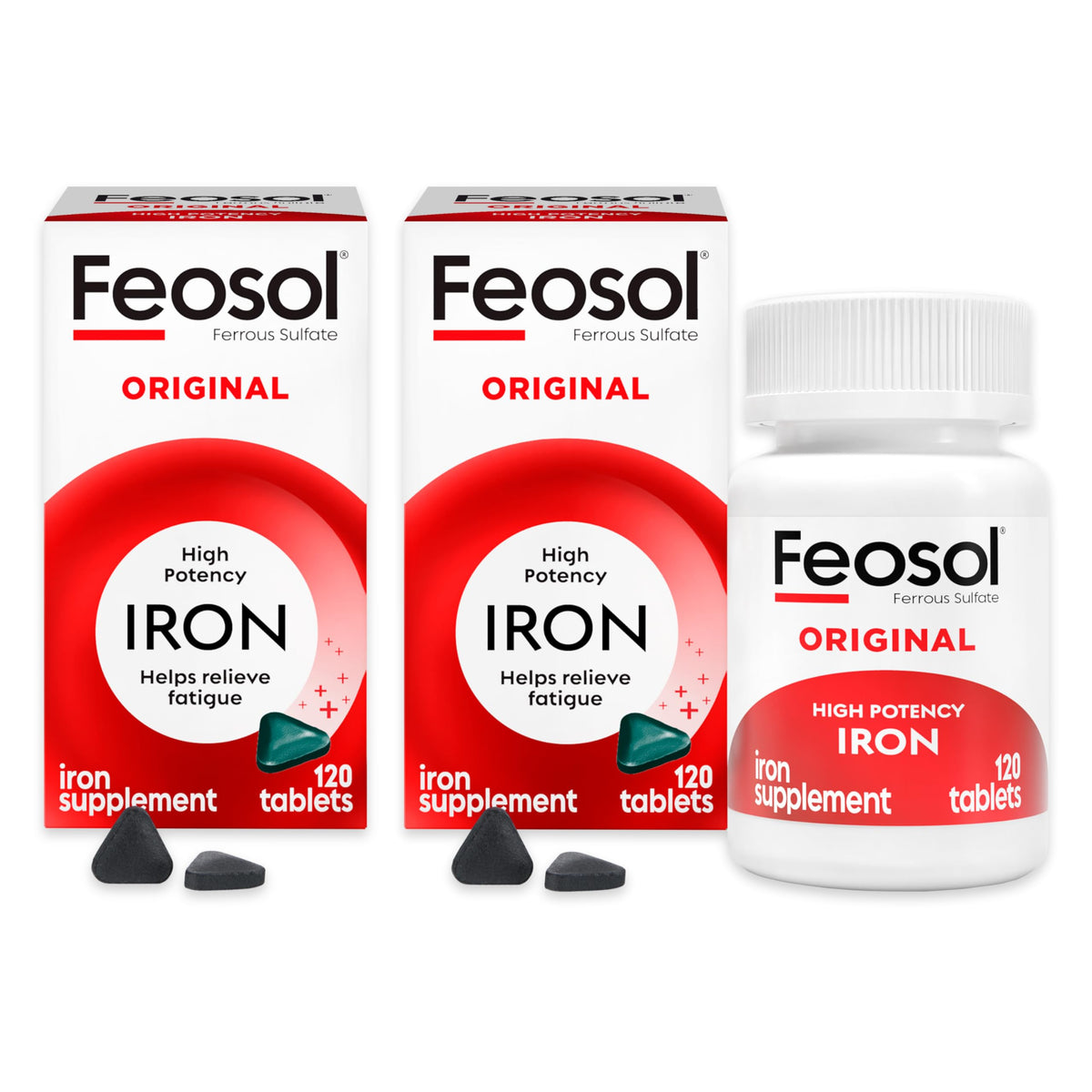 Feosol Original Iron Supplement 240 tablets bottle front view
