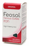 Feosol Original Iron Supplement 65mg tablet packaging front view