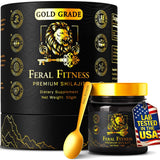 Feral Fitness Shilajit 50g glass jar front view