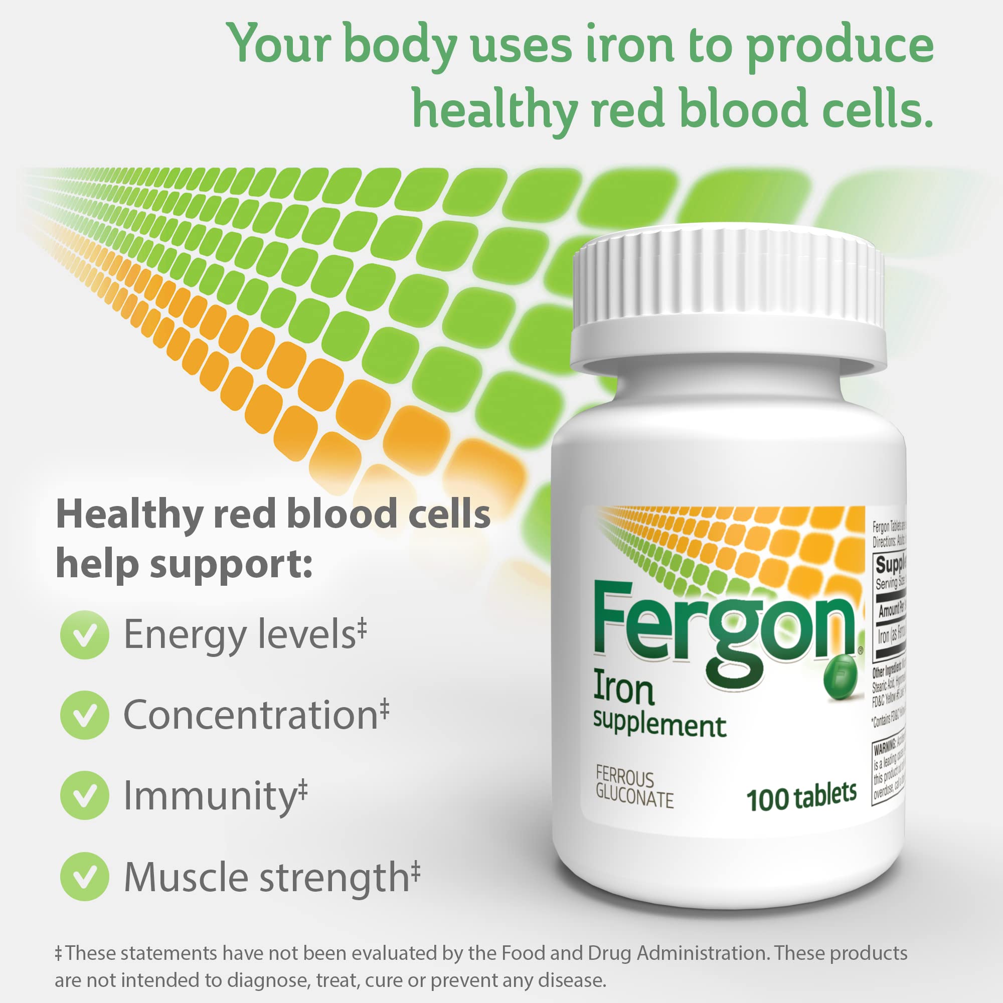 Fergon High Potency Iron Supplement 132g packaging
