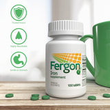 Fergon High Potency Iron Supplement 132g with measuring spoon