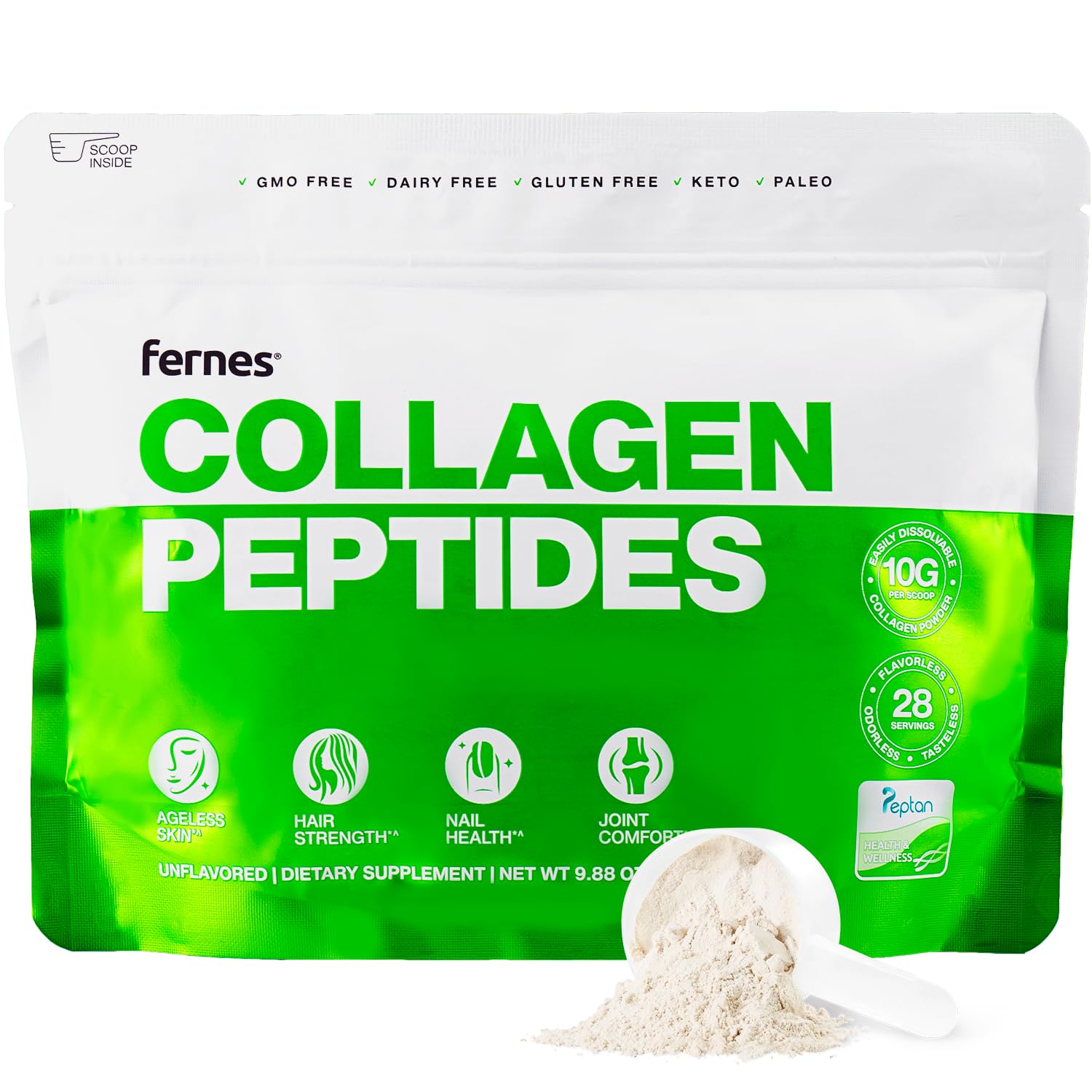 Fernes Collagen Peptides Powder 280g front view