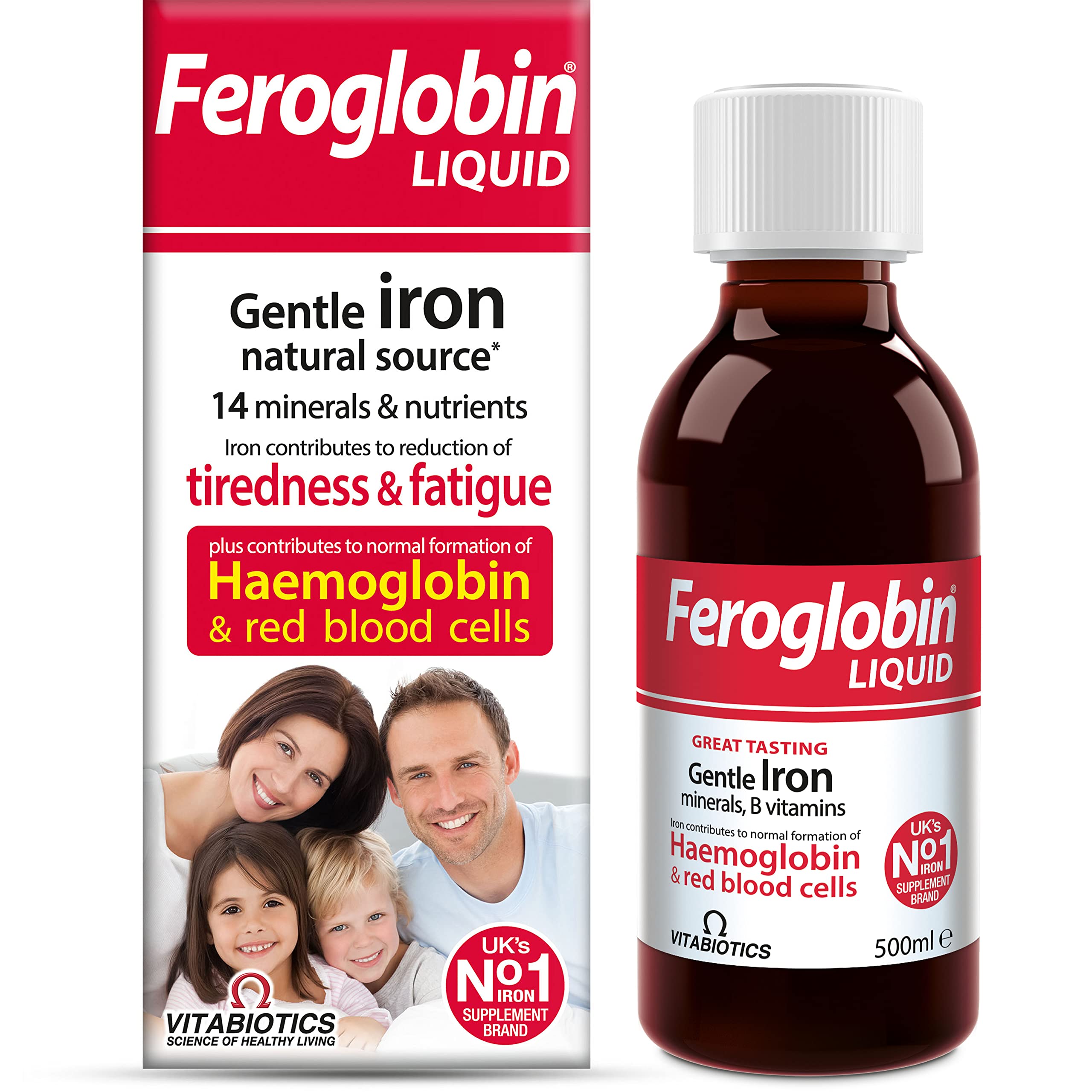 Feroglobin Liquid Iron Formula 500ml bottle front view