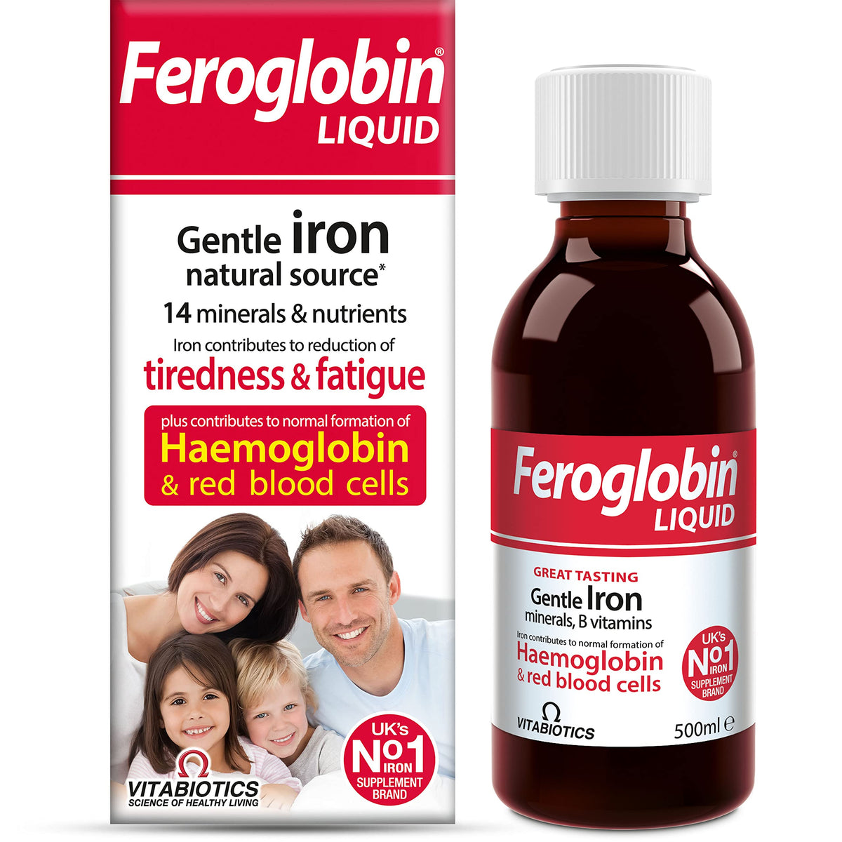 Feroglobin Liquid Iron Formula 500ml bottle front view
