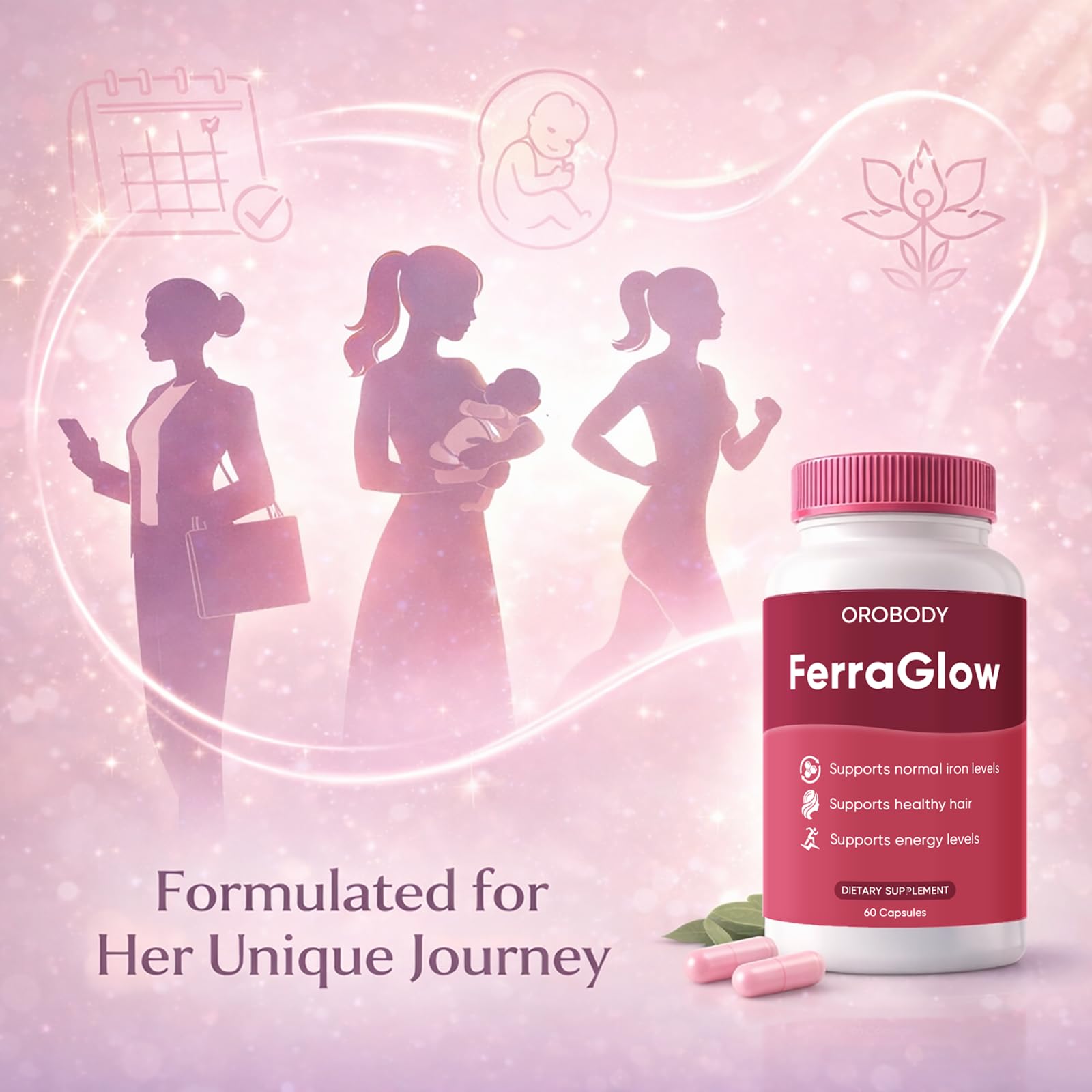FERRAGLOW Daily Iron Supplement ingredients list