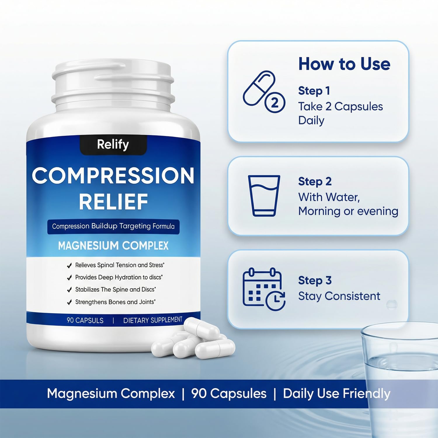 FERRAGLOW Mentara Compression Relief magnesium supplement packaging