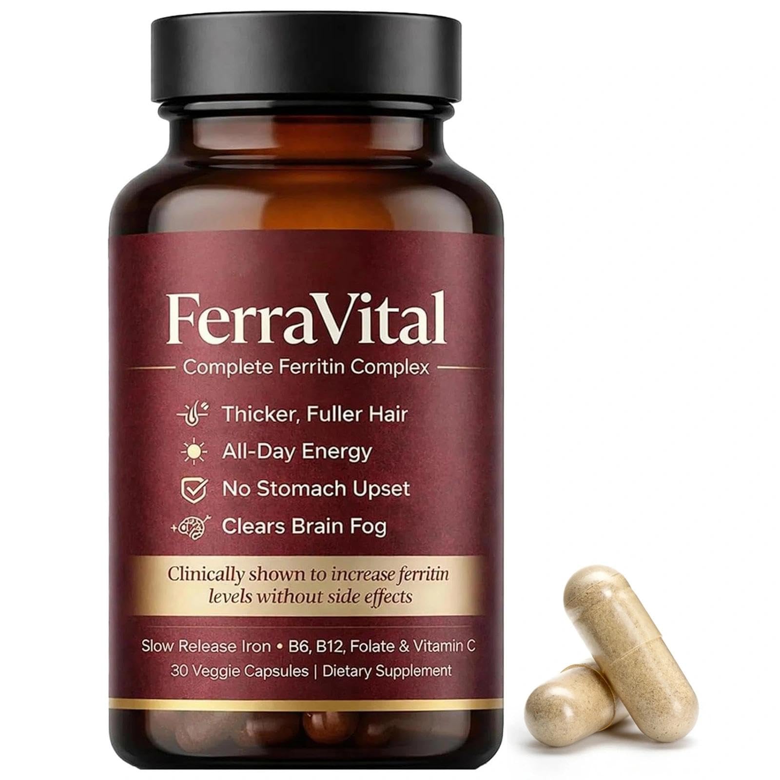 FerraVital Iron Supplement 60 capsules front view