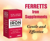 Ferretts Iron Supplement 106mg Elemental Iron capsules side view