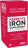 Ferretts Iron Supplement Pack with nutritional information